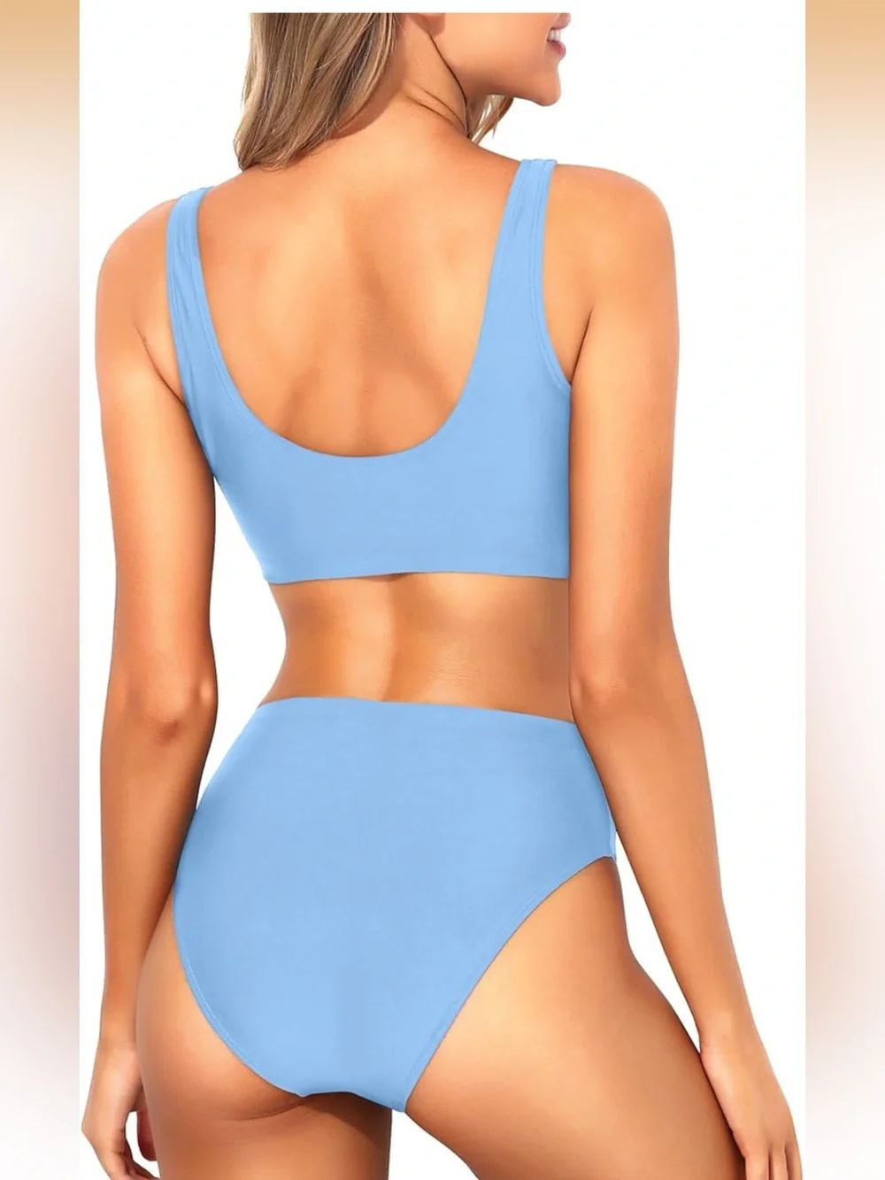Sporty Bikini Set Two Piece High Waisted Swimsuit Athletic S. 2718/bb16-1